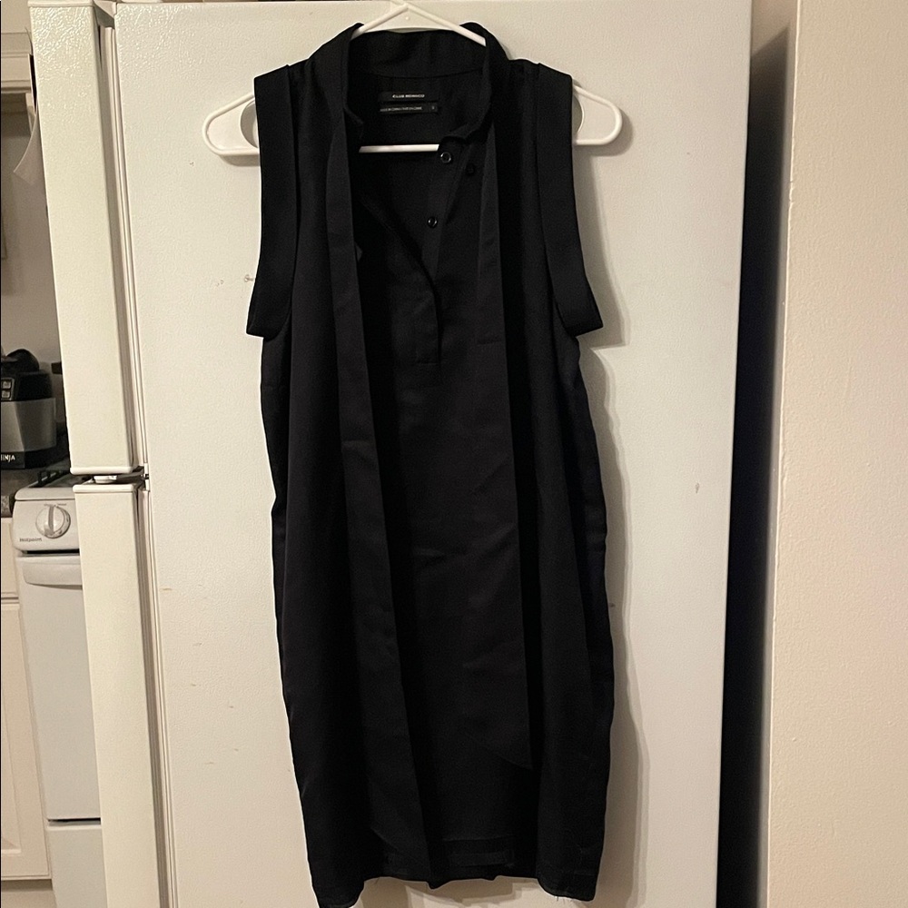 Club Monaco Size‎ 0 Wool & Silk Elegant Black Sleeveless Dress